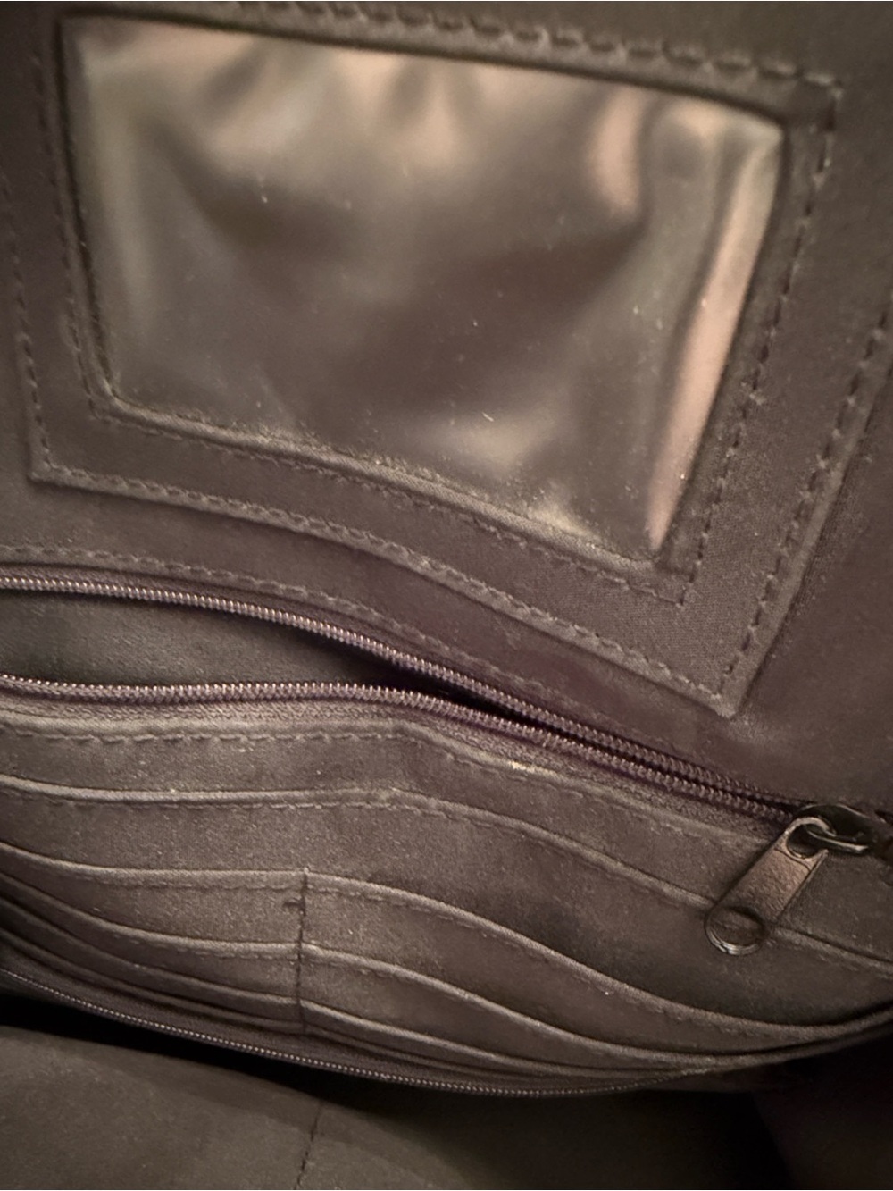 Tignanello Black Pebbled Leather Backpack Purse Small Travel Daypack Organizer - Picture 14 of 16